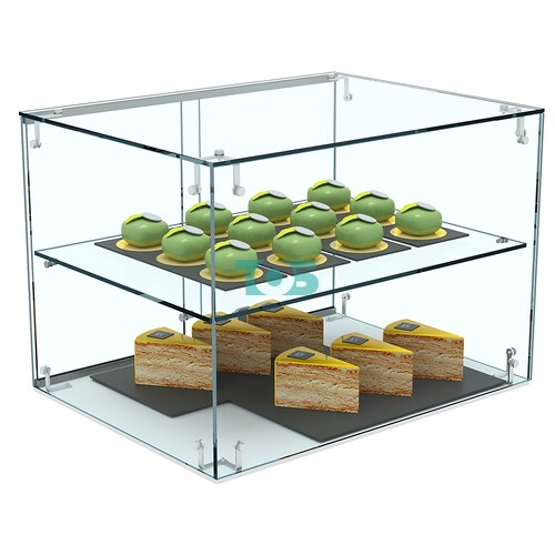 Настольная мини-витрина с полкой из стекла №1-600
