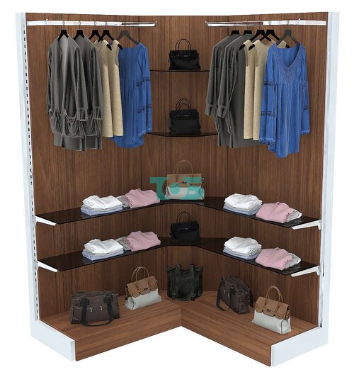 Торговая пристенная система для одежды ФЕНИКС №8 угловая