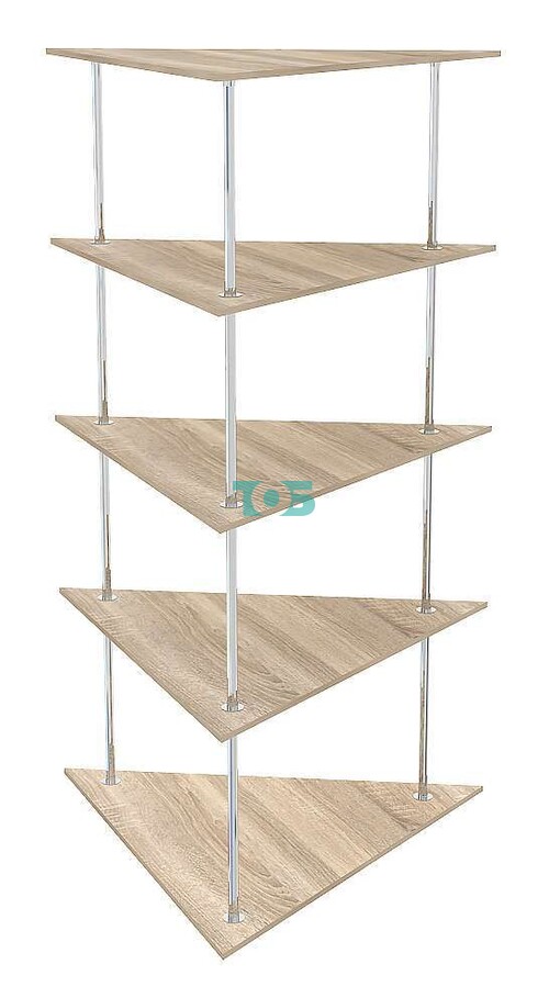 Торговый высокий стеллаж ТРЕУГОЛЬНИК №2