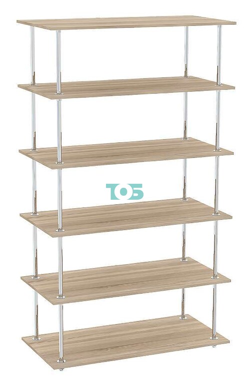 Торговый обзорный стеллаж ПРЯМОУГОЛЬНИК №1