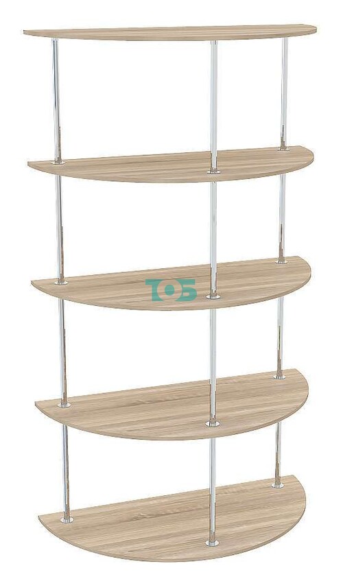 Торговый высокий стеллаж ПОЛУКРУГ №2