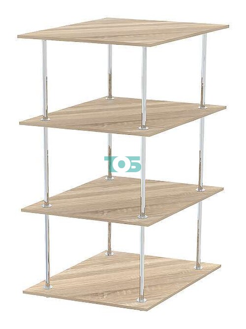 Торговый низкий стеллаж РОМБ №3