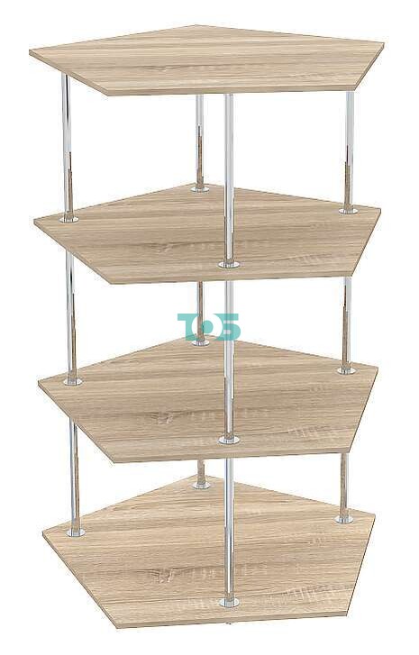 Торговый низкий стеллаж ПЕНТАГОН №3