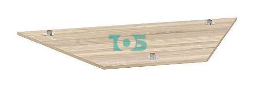 Дополнительная полка с крепежами для стеллажа ТРАПЕЦИЯ