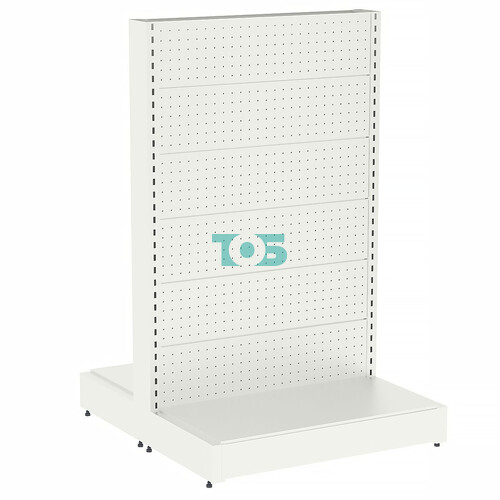 Стеллаж металлический островной перфорированный О-1.65-1