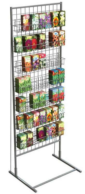 Стенд односторонний 1830х630 (СМ04) с полками для семян П16