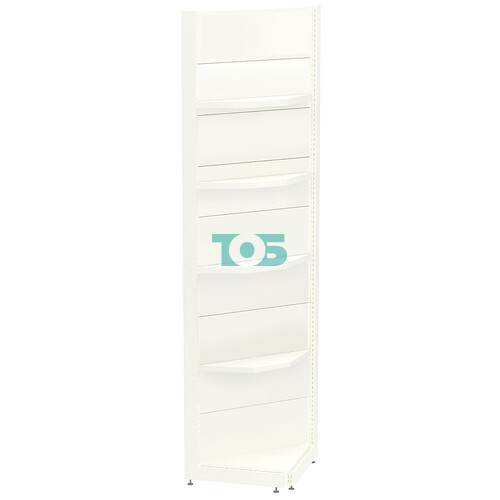 Стеллаж металлический пристенный угловой №1-У-2.4