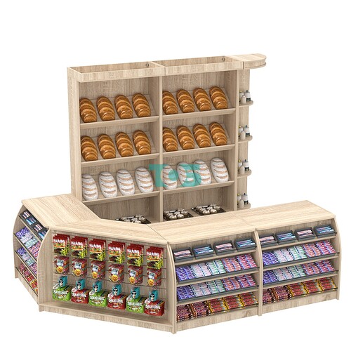 Комплект кассовой зоны для магазина выпечки средний №2