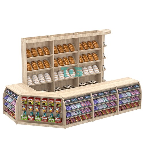 Комплект кассовой зоны для магазина выпечки большой №3