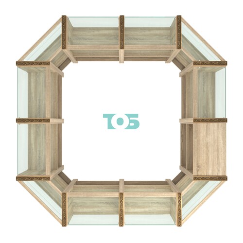 Торговый островок комби- нированный с молдингами №3 (4,72 кв.м)