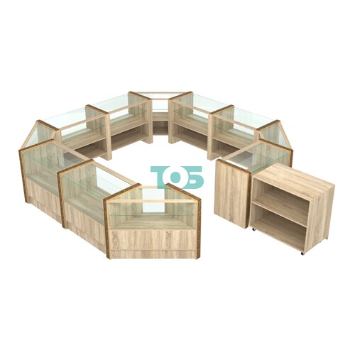 Торговый островок комби- нированный с молдингами №3 (4,72 кв.м)