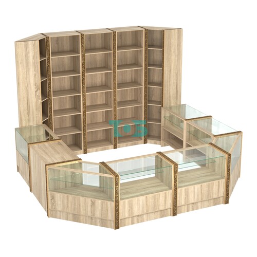 Торговый островок с молдингами восьмигранный №5 (5,38 кв.м)