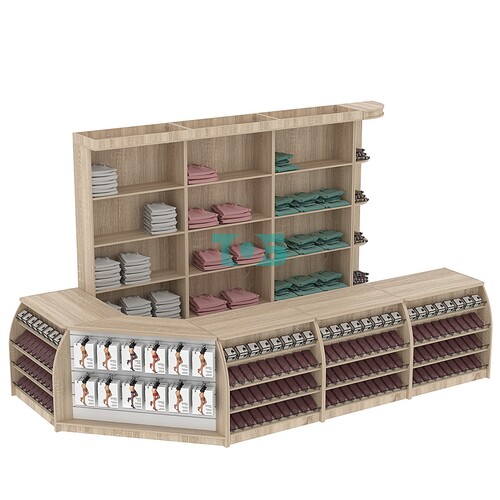 Комплект кассовой зоны в магазин одежды большой №3