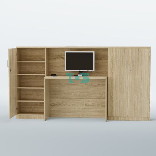 Ресепшен с закрытыми тумбами и фасадным декором серии ВЕГА №1Д