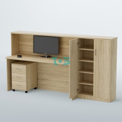 Ресепшен с выдвижной тумбой ВЕГА №5