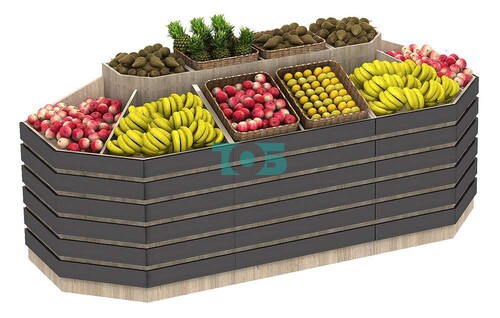 Пристенный овощной развал с декором FRUIT-COURT №4