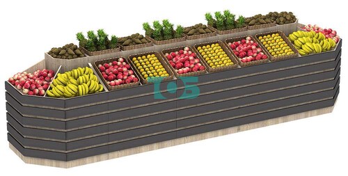 Пристенный овощной развал с декором FRUIT-COURT №6