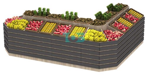 Угловой овощной развал с декором FRUIT-COURT №6
