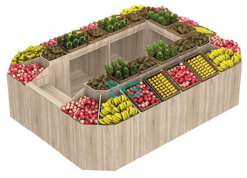 Торговый островок-павильон для овощей и фруктов FRUIT-COURT №2