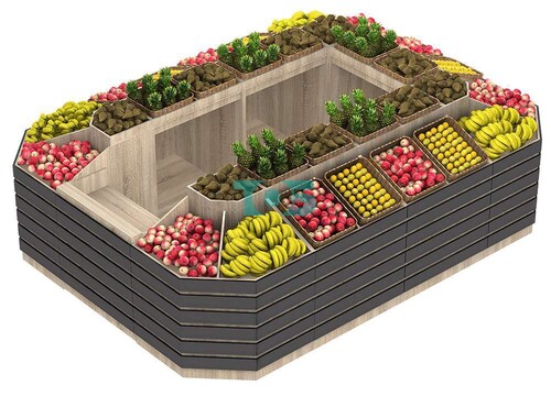 Торговый островок-павильон для овощей и фруктов FRUIT-COURT №5