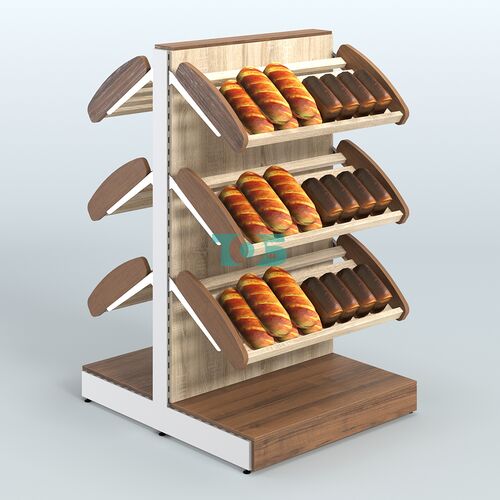 Островной низкий стеллаж для хлеба и выпечки Феникс №1