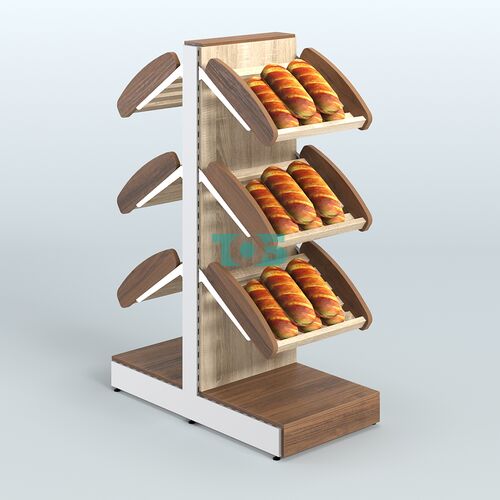 Островной низкий стеллаж для хлеба и выпечки Феникс №3
