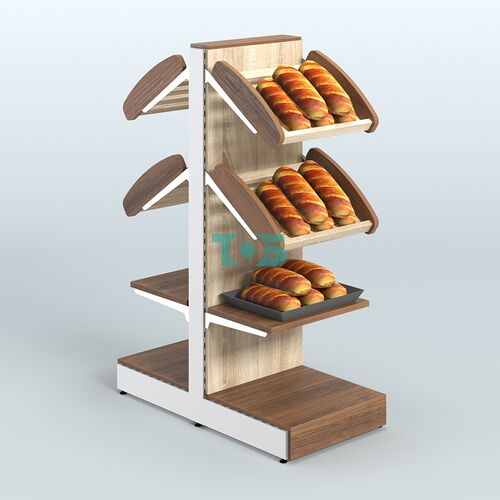 Островной низкий стеллаж для хлеба и выпечки Феникс №7