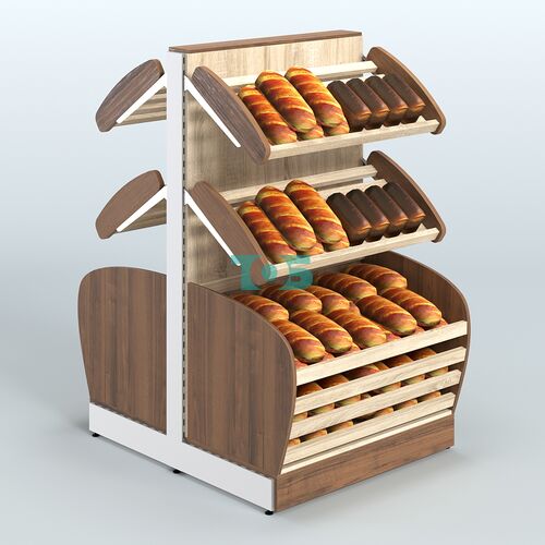 Островной низкий стеллаж для хлеба и выпечки Феникс №4