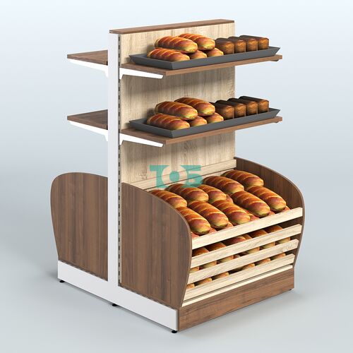 Островной низкий стеллаж для хлеба и выпечки Феникс №6