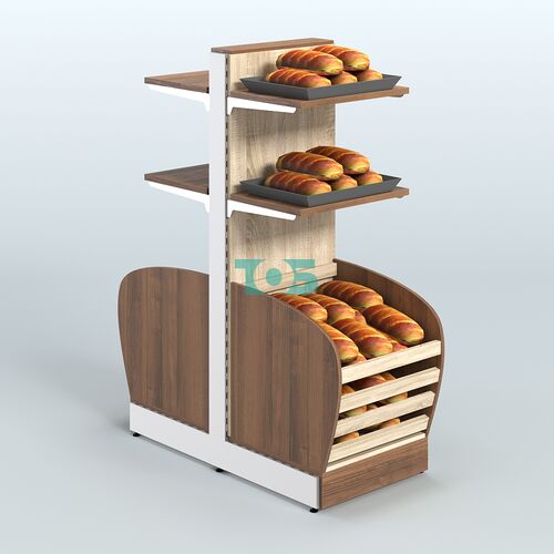 Островной низкий стеллаж для хлеба и выпечки Феникс №8