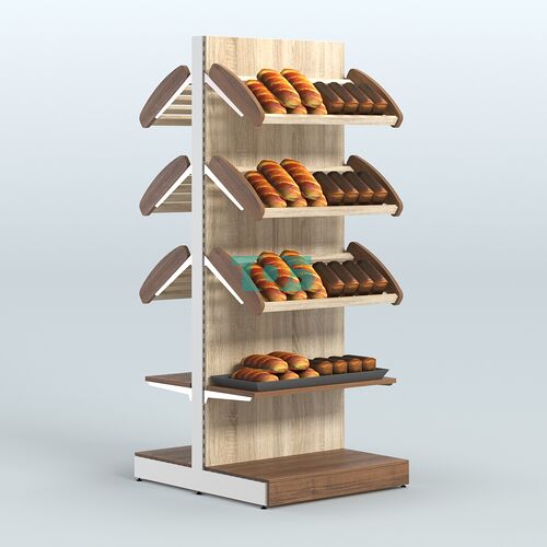 Островной высокий стеллаж для хлеба и выпечки Феникс №8