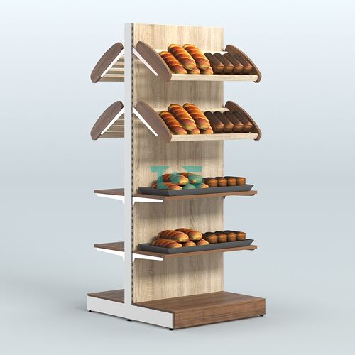 Островной высокий стеллаж для хлеба и выпечки Феникс №15