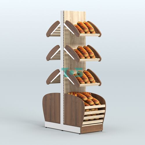Островной высокий стеллаж для хлеба и выпечки Феникс №7