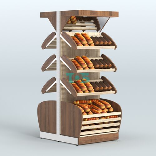 Островной высокий стеллаж для хлеба и выпечки Феникс №4
