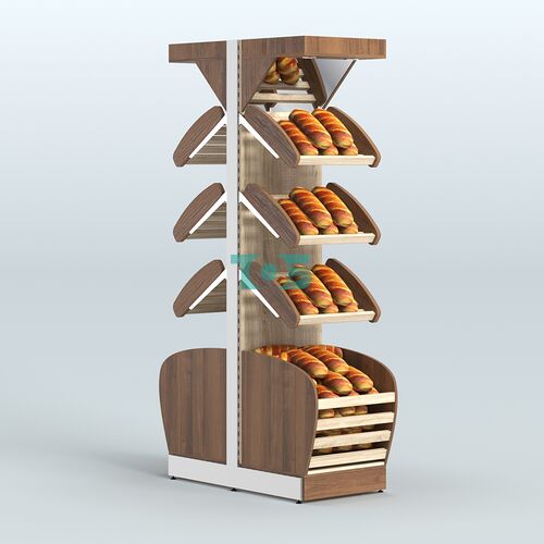 Островной высокий стеллаж для хлеба и выпечки Феникс №5