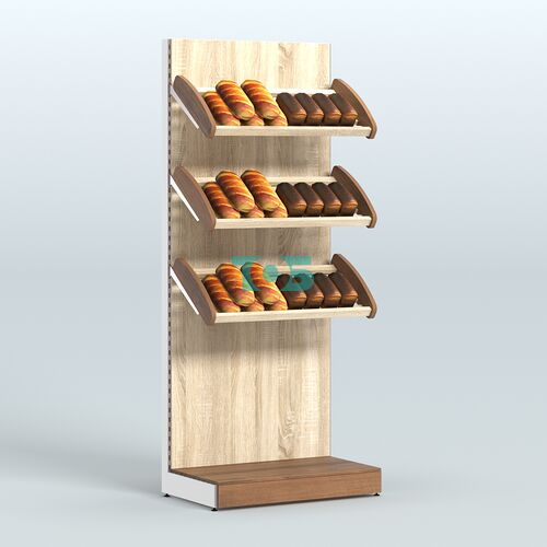 Стеллаж для хлеба и выпечки с тремя наклонными полками Феникс №1