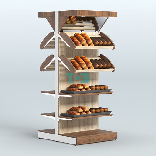 Островной высокий стеллаж для хлеба и выпечки Феникс №16