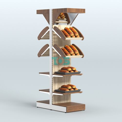 Островной высокий стеллаж для хлеба и выпечки Феникс №18