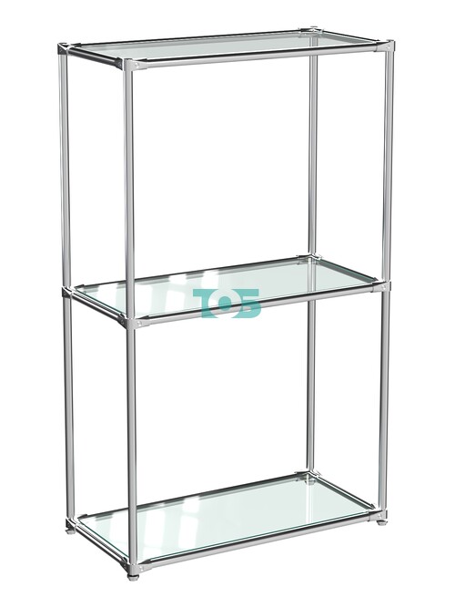 Хромированный стеллаж СТИЛЬ №2а-1 прямоугольный