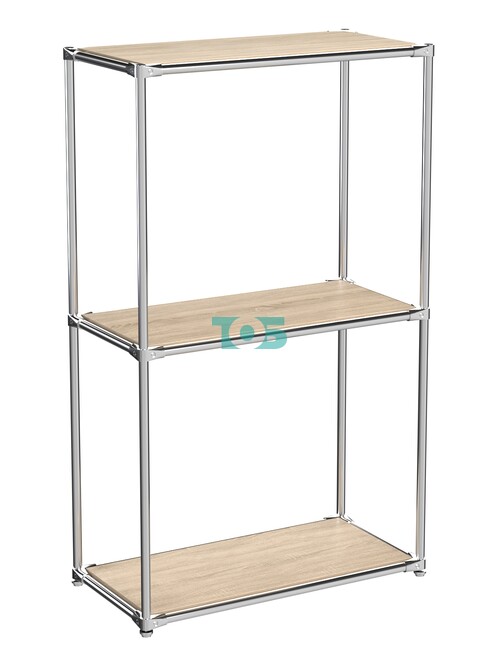 Хромированный стеллаж СТИЛЬ №2а-3 с глухими полками