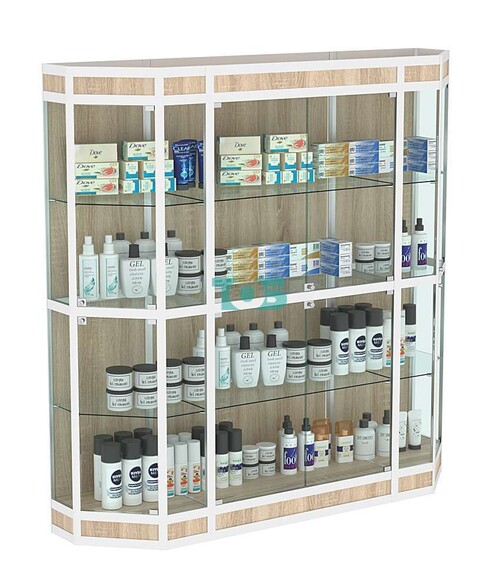 Витрина из профиля Трапеция №7 (2-ух метровая)