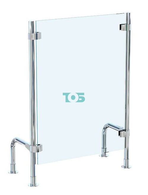 Защитный экран прямоугольный для ресепшена - административной стойки №1-600П