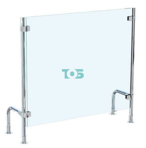 Защитный экран прямоугольный для ресепшена - административной стойки №1-900П