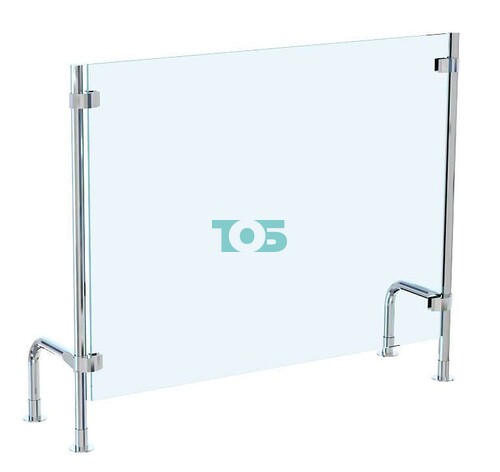 Защитный экран прямоугольный для ресепшена - административной стойки №1-1000П