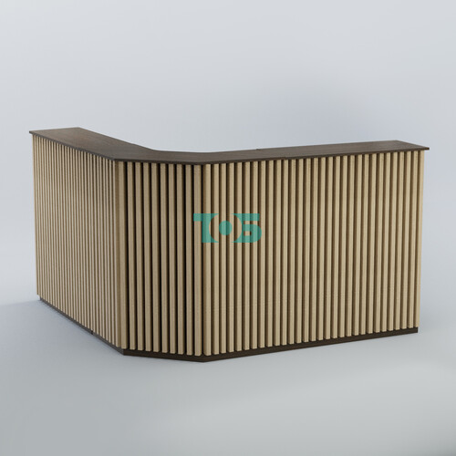 Ресепшен угловой большой серии ВЕРТИКАЛЬ №5