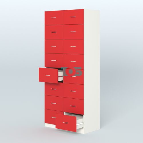 Шкаф для аптек - картотека серии RED №8 