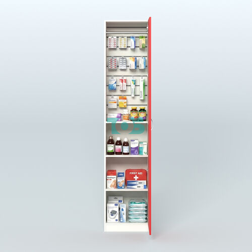 Аптечный узкий стеллаж под резину №2