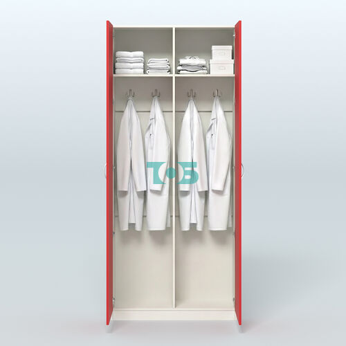 Аптечный шкаф одежды персонала для двух человек №2