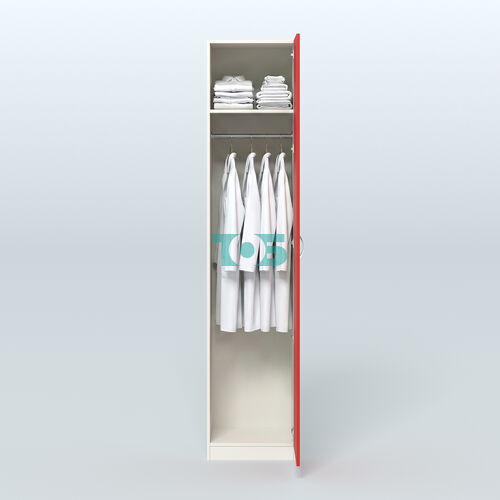 Аптечный шкаф узкий для одежды персонала №5