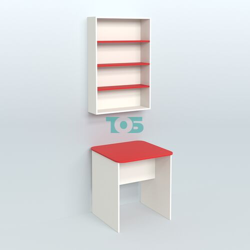 Распаковочный квадратный стол с антресолью для аптеки Р-01